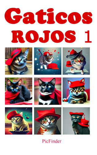 GATITOS ROJOS, Imágenes creadas por I.A PASTA BLANDA 9798386879723, ISBN: 9798386886257, ISBN: 9798386890452