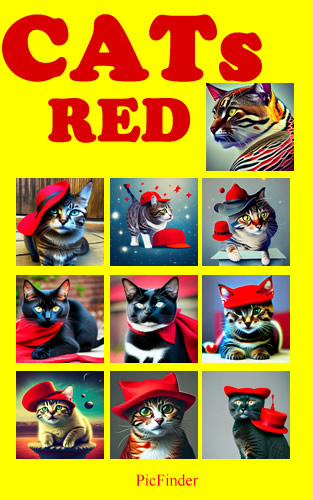 CATS RED, PicFinder.ai ISBN: 9798385981083, Sello: Independently published